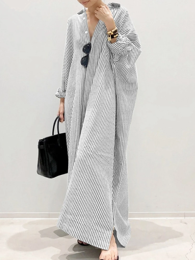 Abito Estivo in Cotone e Lino  - Casual Loose Linen Shirt Dress recensione e prezzo