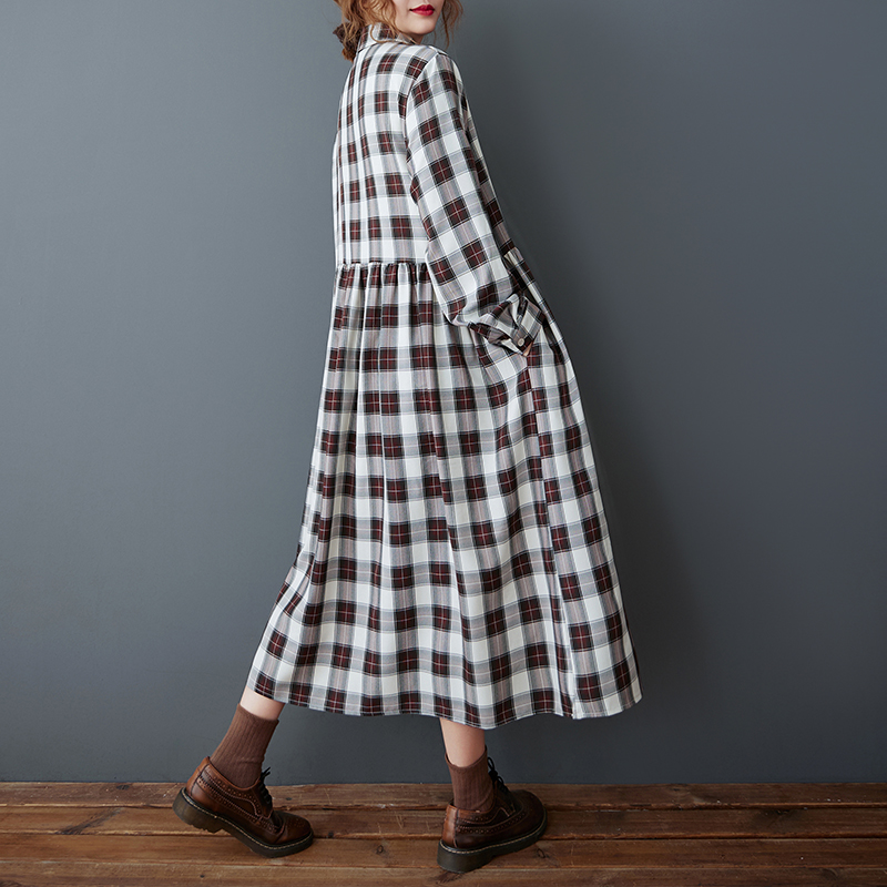 Gonna lunga a trapezio da donn - Korean Style A Line Shirt Dress recensione e prezzo